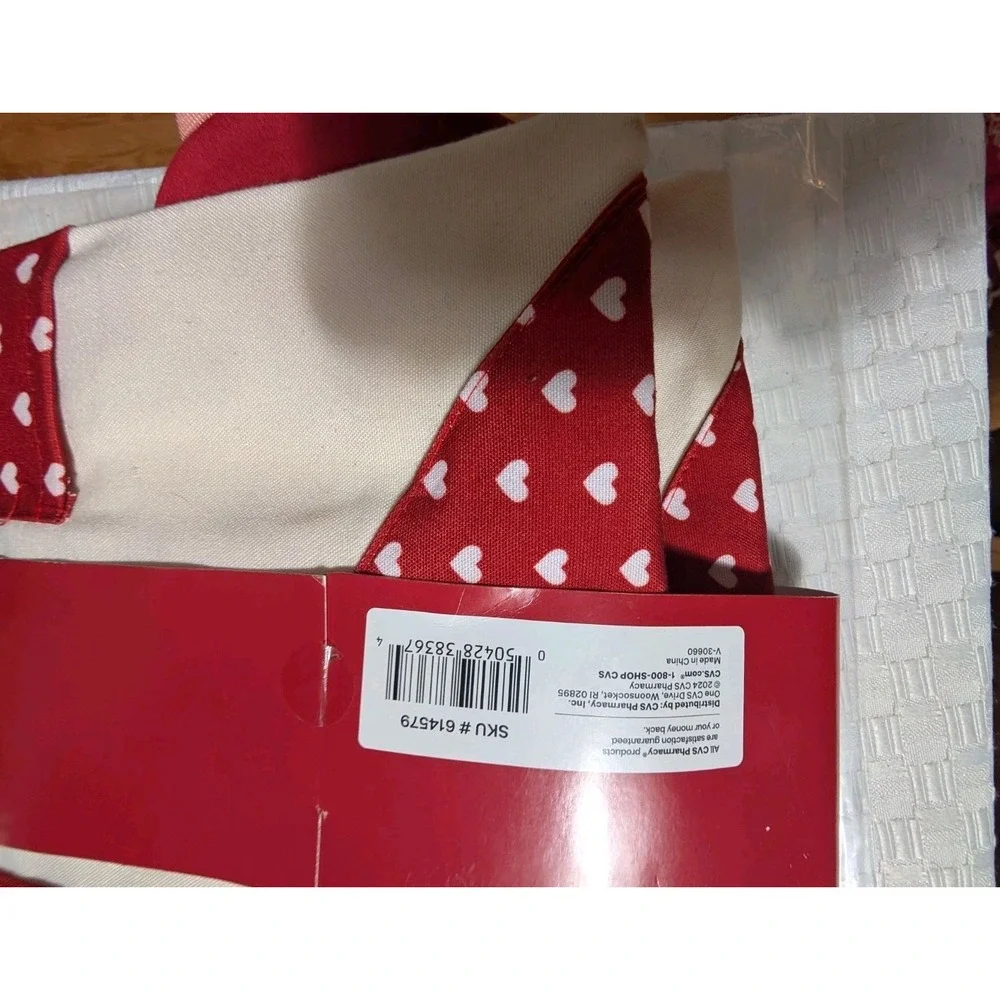 Adult & Kid Apron Set  Pink And Red With Hearts